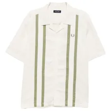 Полосатая рубашка с вышитым логотипом Полосатая рубашка с вышитым логотипом