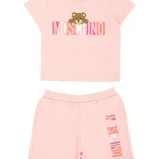 Комплект из топа и шортов с принтом