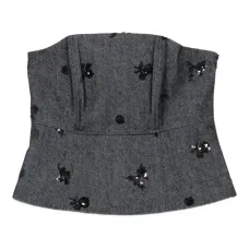 Топ-бюстье с пайетками