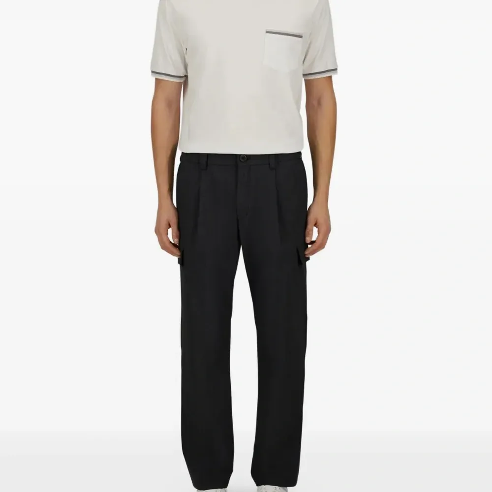 Брюки карго со складками