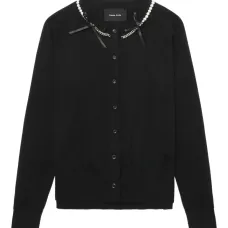 Кардиган с жемчугом