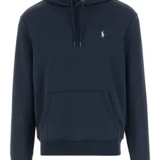 худи с кулиской и вышитым логотипом