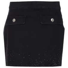 юбка мини с кристаллами