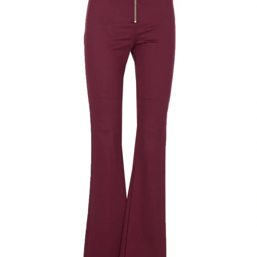 Брюки с молнией и логотипом