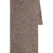 Шерстяной шарф в рубчик