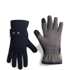 Шерстяные перчатки на кнопках