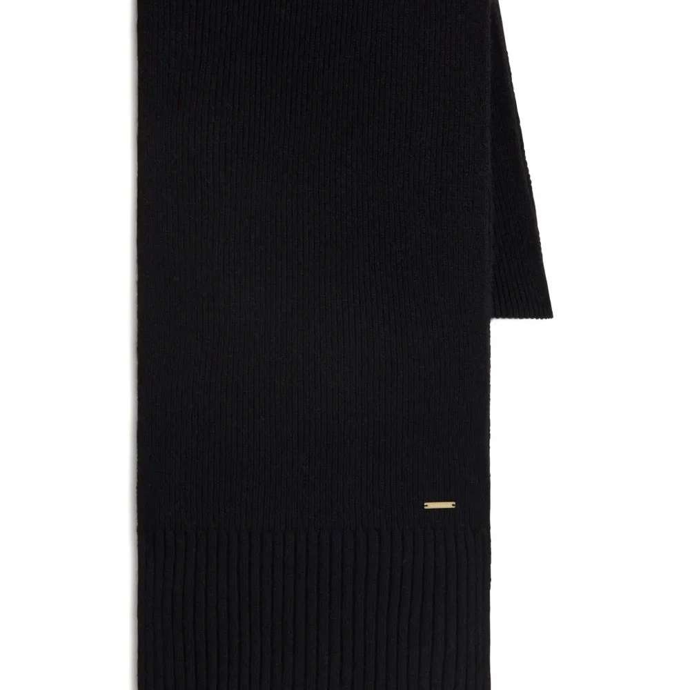 Кашемировый шарф в рубчик