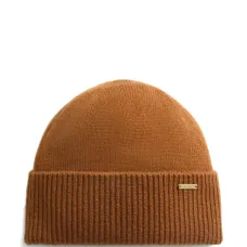 Кашемировая шапка бини в рубчик