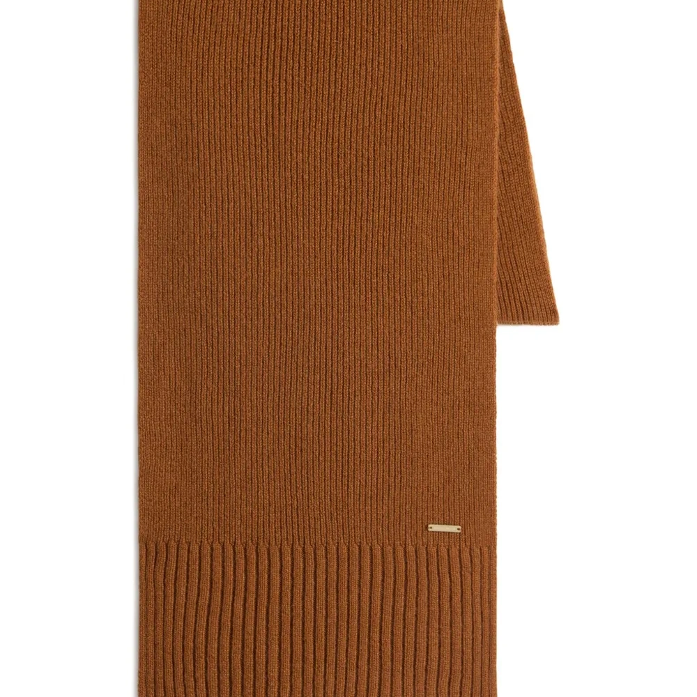 Кашемировый шарф в рубчик