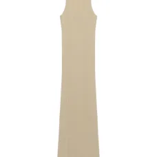 Платье макси в рубчик