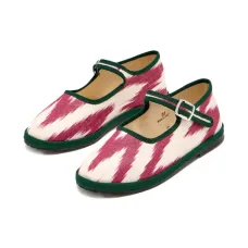 Балетки с узором икат