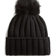 Кашемировая шапка бини с помпоном
