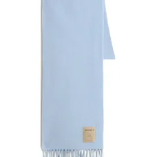 Шерстяной шарф с бахромой