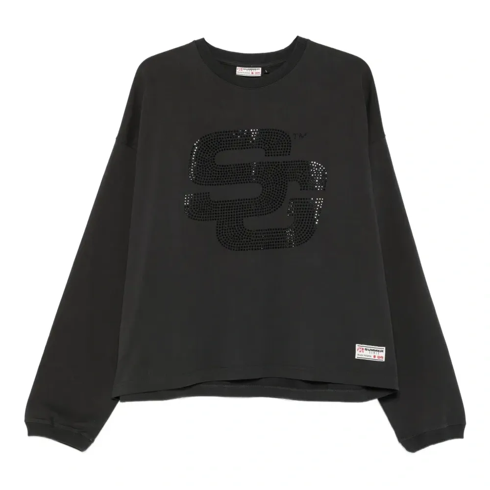 Толстовка со стразами