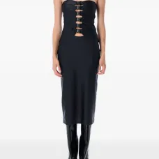 Платье миди с пряжками Платье миди с пряжками