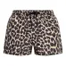 плавки-шорты с кулиской и леопардовым принтом