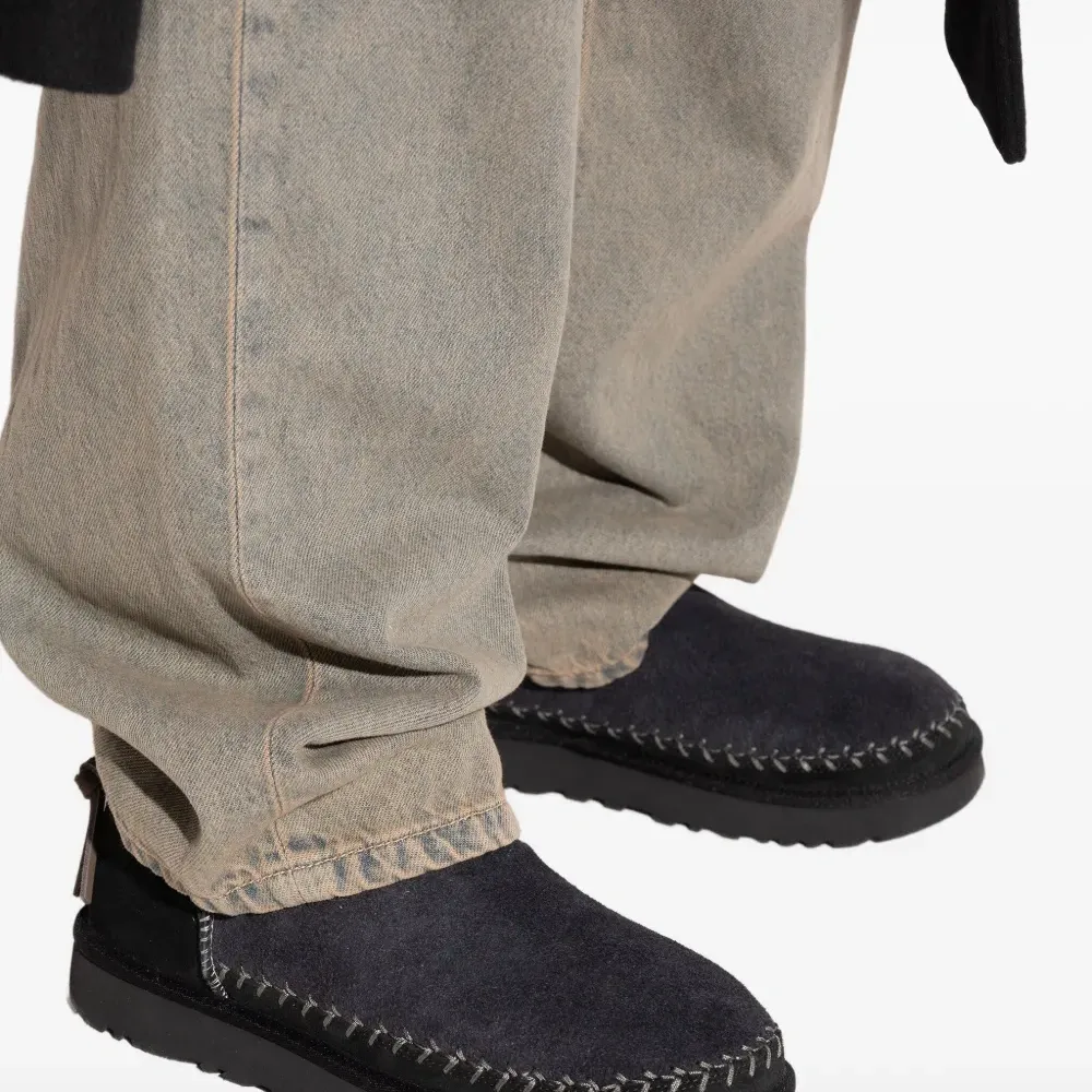 Ботинки с плетеной отделкой