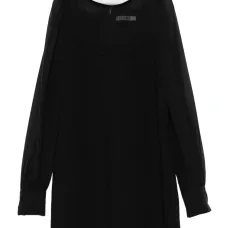 Платье мини с воротником