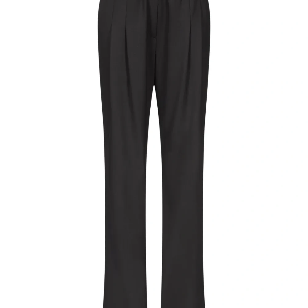 Плиссированные брюки с эластичным поясом