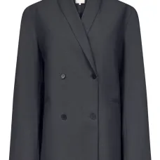 Двубортный блейзер с воротником-шалькой