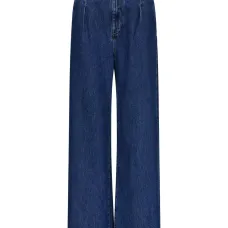 Широкие джинсы со складками Широкие джинсы со складками