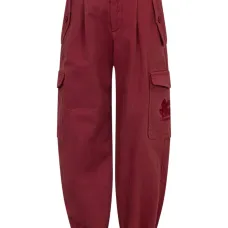 Брюки карго со складками