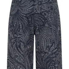 Джинсовые шорты с узором пейсли Джинсовые шорты с узором пейсли