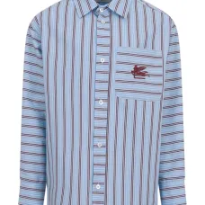 Полосатая рубашка с узором Peagaso