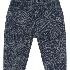 Джинсы с принтом пейсли