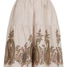 Ярусная юбка с узором пейсли