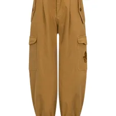 Брюки карго с узором шеврон