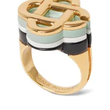 Кольцо с эмалированным логотипом