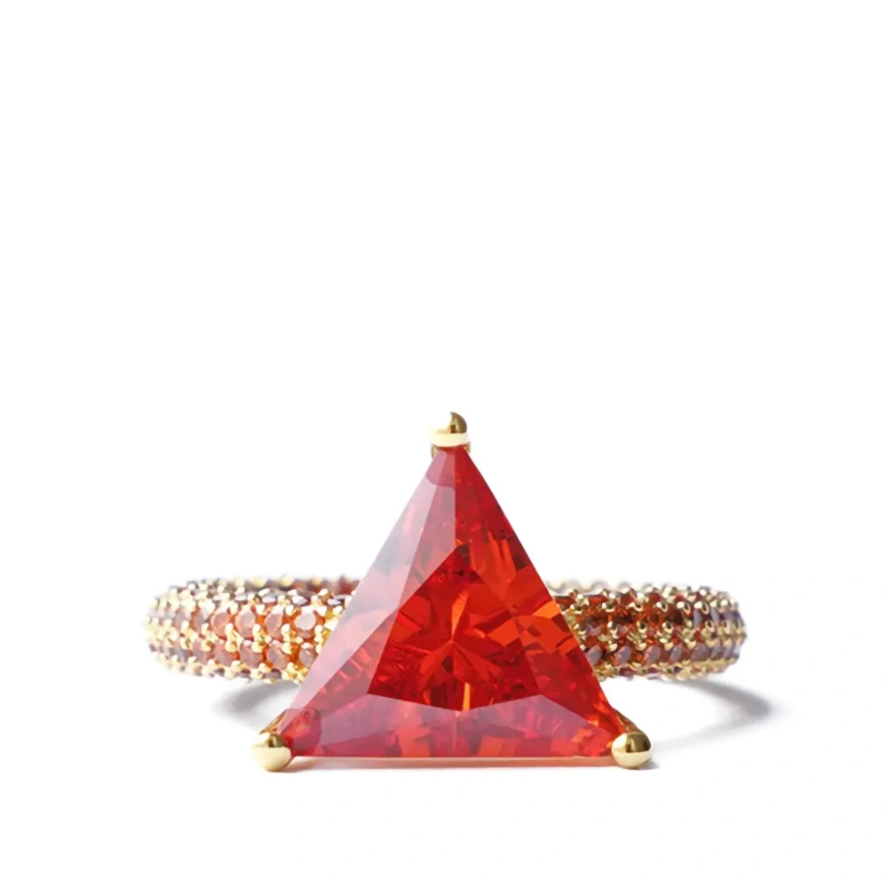 Кольцо Mega Triangle с камнями