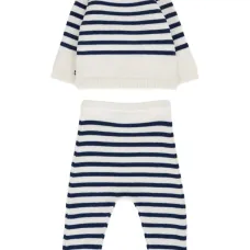 Комплект из топа и брюк в полоску