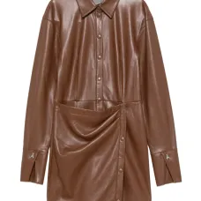 Платье-рубашка с запахом