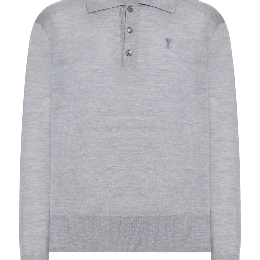 Шерстяная рубашка поло с монограммой Ami De Coeur