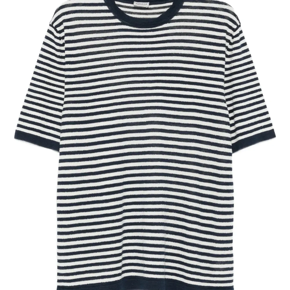 Льняная футболка Derek в полоску