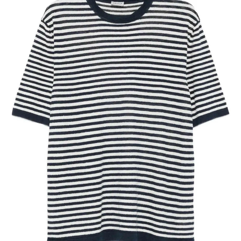 Льняная футболка Derek в полоску