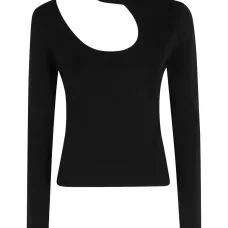 Футболка с высоким воротником