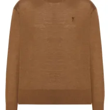 Шерстяной свитер с вышивкой