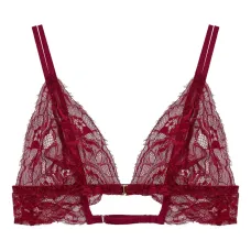 Бюстгальтер с треугольными чашками и кружевом