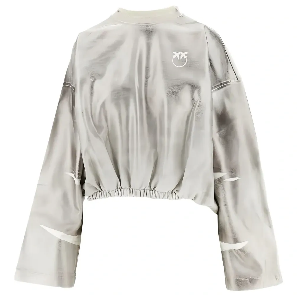 Толстовка с эффектом металлик