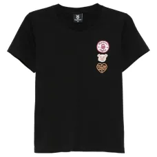 футболка с нашивкой-логотипом