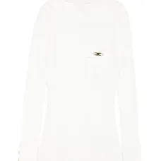 свитер в рубчик с высоким воротником