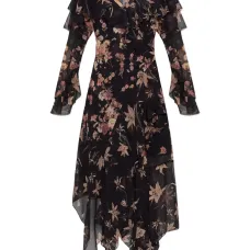 Платье миди Fresca с цветочным принтом