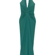 Платье с вырезом халтер