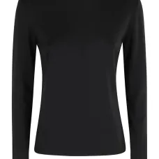 Топ с круглым вырезом и длинными рукавами