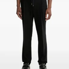 Брюки с кулиской и узором в елочку