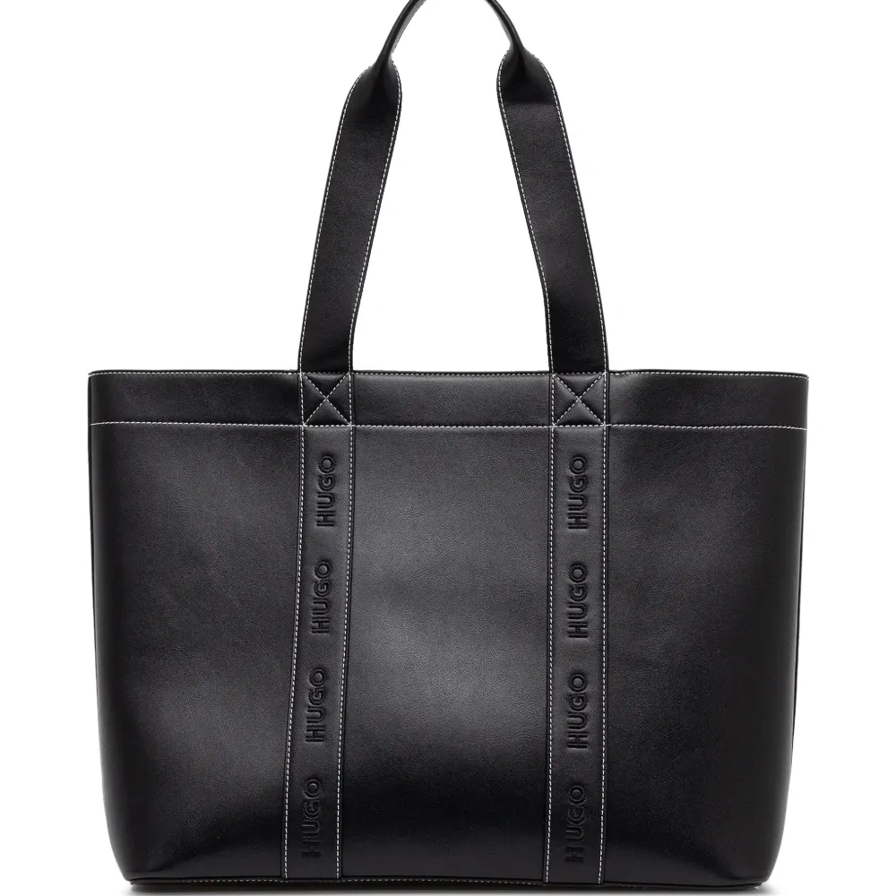 Сумка-тоут с вышитым логотипом