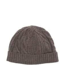 Кашемировая шапка бини фактурной вязки Кашемировая шапка бини фактурной вязки
